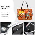 thumbnail image 2 of Wukai Monster Truck Print Zipper Bag,large Beach Tote Bag,Waterproof Sandproof Bag,Grocery and Picnic Tote Travel Bag, 2 of 5