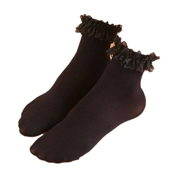 AUQ 3Pair Socks for Women,Velvet Women'S Socks,No Show Socks for Women,Black