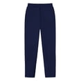 thumbnail image 3 of Ydojg Mens Hop Pants Casual Solid Color Lace Up Workout Pants With Pocket Navy L, 3 of 5