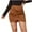 Khaki, variant on Mrat A-Frame Skirt Women's Solid Color Wrap Hip Stretch Half Skirt Zip Short Skirt Pleated Skirts S-83 Brown XL