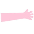 thumbnail image 4 of Guantes desechables de brazo largo, guantes de película plástica para cocinar, limpieza, granja, 50 piezas, color rosa Advancent AF0103-02B, 4 of 6