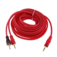 thumbnail image 1 of de 3,5 mm a 2 cables Cable divisor de audio Cable 5m Sunnimix Adaptador de cable de audio, 1 of 8