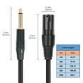 thumbnail image 5 of 6.35mm to 6.35mm 3Pin Male Auditory Cables Unbalanced for Sound Card and Active Speakers Length Optional, 5 of 7