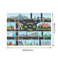 thumbnail image 5 of Tuvgenk Area Rug Printed Playroom Non Slip Cute Accent Rugs Stain Resistant Washable Rectangular 1×2 Floor Mat Home Use, 5 of 5