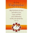 thumbnail image 2 of Confirmation Cross Natural Brown 3 inch Resin Stone Tabletop Figurine and Card, 2 of 5