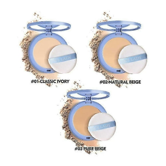 Sace Lady Long Lasting Mist Powder - Natural Pressed Powder Foundation