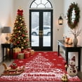thumbnail image 4 of Christmas Tree Area Rug Stain Resistant Washable Runner Rugs Low Pile Soft Indoor Carpet for Living Room, Entrance Door, Bedroom, Laundry, Dormitory, Holiday Decoration, 4 of 11
