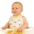 thumbnail image 5 of Mess Proof Baby Bibs for Eating, Waterproof Toddler Bibs for 2-4 Years, Soft Machine Washable Sleeveless Baby Smock Bib, Reusable Weaning Apron for Feeding Bib with Food Catcher, Dog, 5 of 6