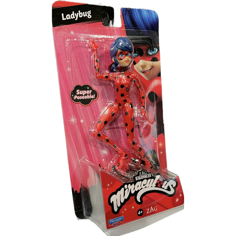 Miraculous Ladybug Figurine Posable with Light Up Chest 5.5 in AZ