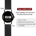 thumbnail image 5 of Uxcell Silicone Watch Band Quick Release Soft Rubber Watch Strap Black/Black 24mm, 5 of 7