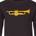 thumbnail image 4 of Inktastic Trumpet Gold Brass Music Instrument Long Sleeve Youth T-Shirt, 4 of 5