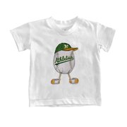 Toddler Tiny Turnip White Oakland Athletics The Egg T-Shirt