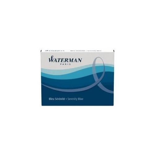 Waterman Fountain Pen Refills - Blue, 8 Cartridges (2-Pack)