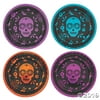 Metallic Day of the Dead Paper Dinner Plates