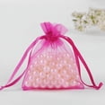 thumbnail image 3 of Bolsa de Organza con cordón para embalaje de joyería, bolsas de 7x9, 9x12, 10x15cm para regalo, boda, fiesta, Navidad, dulces, 100, 50/50% Uds., 3 of 4