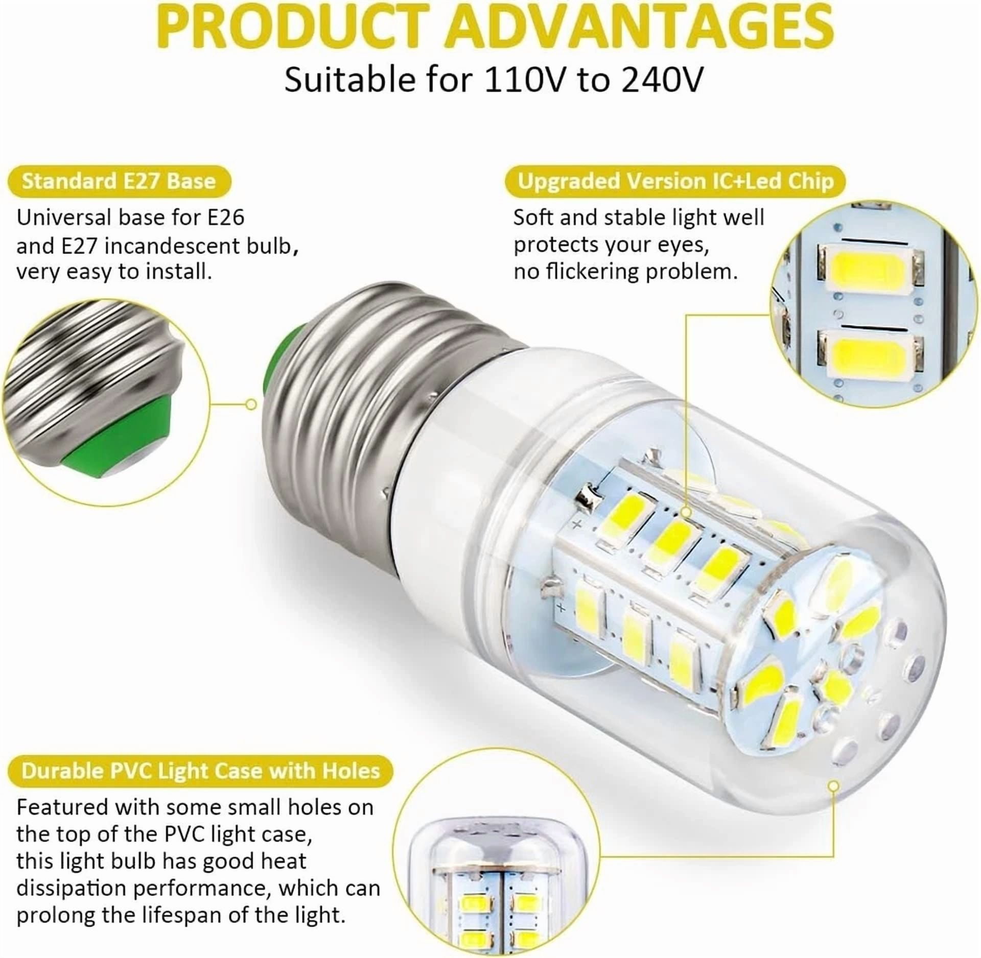 2Pcs Refrigerator Led Light Bulb For Frigidaire 5304511738 Ps12364857 Ap6278388