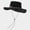 Black, variant on Unisex 2-in-1 Convertible Hiking Hat Wide Brim Sun Hat Cowboy Bucket Hat