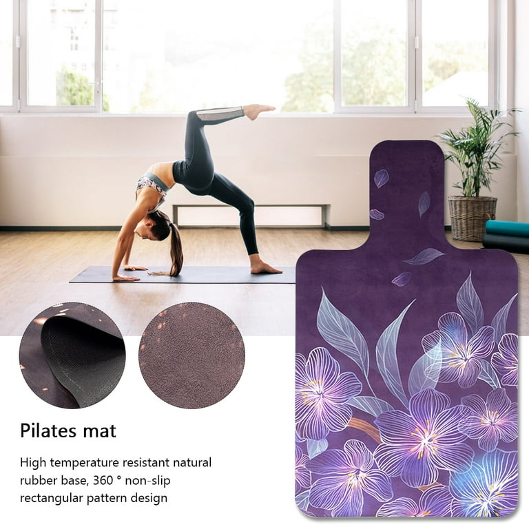 Pilates Reformer Mat Natural Rubber Yoga Meditation Pad Anti-Slip  Protection Pad 