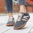 thumbnail image 2 of Barefoot Sneakers for Women Men Wide Toe Box Casual Walking Shoes Zero Drop Platform Non- Minimalist Shoes for Everyday Comfort(Grey/47), 2 of 9