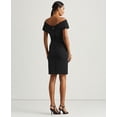 thumbnail image 2 of RALPH LAUREN Crepe Off-the-shoulder Cocktail Dress In Black, 2 of 4