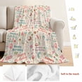 thumbnail image 5 of Summer Ice Cream Blanket Soft Cozy Warm Throw Blanket for Couch, Plush Fuzzy Flannel Fleece Blankets for Sofa, Happy Birthday Cute Cake Bed Blankets Lightweight Gifts for Women, 50"x80", 5 of 9