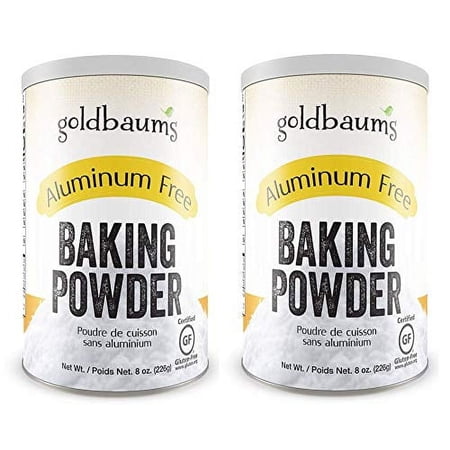 Goldbaums Baking Powder Aluminum Free - Certified Gluten-Free Baking Powder with Zero Cholesterol and Carbohydrates - Kosher Certified Bake Powder for Cooking - 8 Ounce (2 PACK)