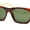 Tortoise - Green, variant on Bamboo Arm Retro Hipster Horn Rim Gentlemans Sunglasses Tortoise - Green