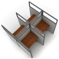 thumbnail image 5 of OFM RiZe 2 x 2 Privacy Workstation Unit in Gray and Cherry, 5 of 7
