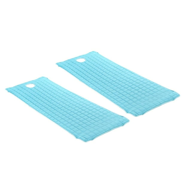 SPA - Mesa de para cama, sábana , funda de colchón para camas de ajuste cosmético de 75 x 28 pulgadas (paquete de 2) , Azul