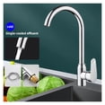 thumbnail image 2 of Kitchen Faucet Black Pull Out Sink Hot Cold Mixer Tap, 360° Rotation Brushed Nickle Stream Sprayer Head Chrome Water Tap Copper ,Versatile Features, 2 of 7