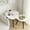 Marble White, variant on Leaf Nesting Tables Set of 2, Small Side Tables with Leaf Vein Pattern, Wooden Coffee Tables for Living Room Bedroom Apartment