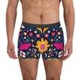 thumbnail image 4 of Wukai Cinco De Mayo Floral Print Men’s Underwear Breathable Boxer Briefs,&nbsp;Moisture Wicking & Breathable-Small, 4 of 7