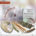 thumbnail image 4 of Ancient Veda Healers Rosemary Sage Smudge Kit | Smudge Stick, Sweetgrass Braid, 2 Palo Santo Sticks, Abalone Shell, & Feather Kit, 4 of 4