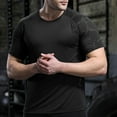 thumbnail image 6 of Men's T-Shirt, Quick Dry Sports Shirt for Running and Workout Training, Stretch Athletic Top, 6 of 6