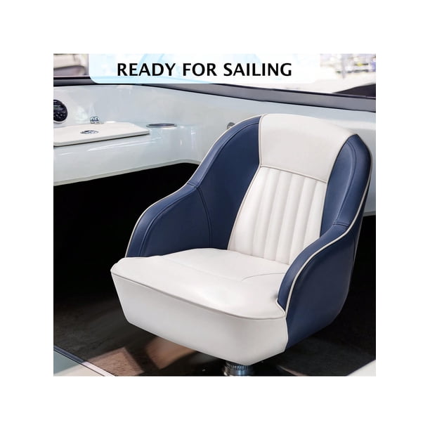 |6394|Enhance Your Boating E x perience con Our Pontoon Boat Seat Thickened Sponge Padding Ergonómico cm de Profundidadesign para Fishing Sightseeing & Speedboats Complete con Standard Mounting Bolt|