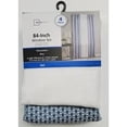 thumbnail image 5 of Mainstays 4 Piece Wave Jacquard Window Curtains Panel Set, Dark Grey, 27.5" W x 84" L, 5 of 5