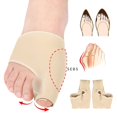 thumbnail image 3 of 2 pares-Corrector de valgo día y noche, alisador del dedo gordo, fundas protectoras alisadoras del dedo gordo para amortiguar Hallux Valgus, dedo en martillo, alivio del dolor, 3 of 5