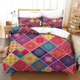 thumbnail image 1 of LAICAIW Ensemble de Housse de Couette Réversible en Microfibre à Motif Mandala, 3 Pcs, Grand Lit, 1 of 7
