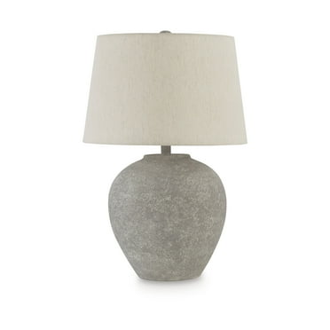 Signature Design by Ashley Casual Dreward Table Lamp  Distressed Gray