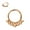 Rose Gold, variant on 16g Septum Jewelry 16 gauge Septum Rings for Women Gold Plated Surgical Steel Septum Hoop 8mm Beaded Daith Piercing Jewelry