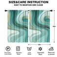 thumbnail image 2 of Blackout Kids Curtains,Teal Gold Marble Childrens Insulated Curtains Set Of 2,Bedroom Essentials,Toddler Room Decor 42x63in(106x160cm), 2 of 4
