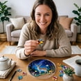 thumbnail image 4 of Acrylic Jigsaw Puzzle Suncatcher – 7.8in Sun Catcher Puzzle for Windows Hanging, Brain Teaser Learning Activity #001, 4 of 5
