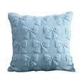 thumbnail image 2 of Xuniizn Christmas Pillow Covers 18x18 inch Xmas Decorations Soft Plush Faux Fur Wool Christmas Throw Pillow Cases Winter Holiday Decor for Sofa Living Room, Light Blue, 2 of 6