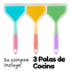 thumbnail image 2 of 3pzs Espátulas Ancha Grande De Silicon Cocina Torta Huevo, 2 of 8