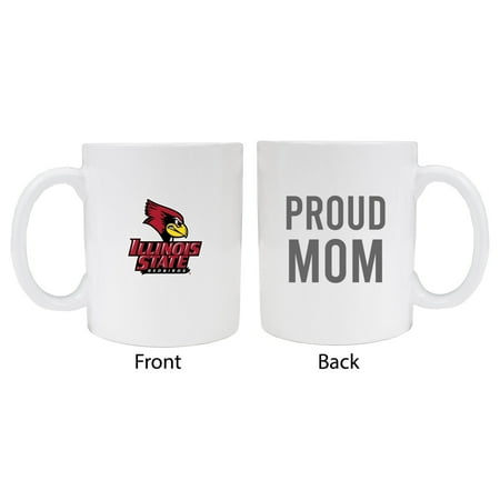 

Illinois State Redbirds Proud Mom White Ceramic Coffee Mug (White).