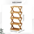 thumbnail image 3 of The 9-Tier No-Assembly Bamboo Rack, 2026 Upgraded Foldable 9 Tier Bamboo Corner Shoe Rack, Space-Saving Organizer for Shoes, No Assembly Narrow Shoe Shelf for Entryway Closet Dorm, 3 of 4