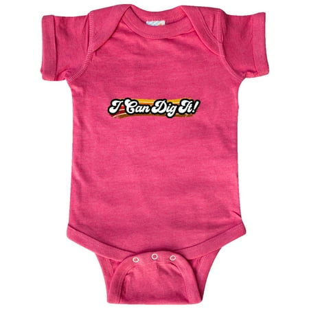 

Inktastic I Can Dig It! on Retro Stripe Gift Baby Boy or Baby Girl Bodysuit