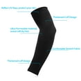 thumbnail image 3 of 10 Pairs UV Sun Protection Cooling Arm Sleeves Cover for Women & Men Sports Running Golf Cycling Basketball Driving Fishing Black, 3 of 8