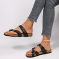 thumbnail image 5 of Bocca Women Adjustable Slide Sandals Black-new Summer Flip-Flops Ring Open Toe 9M, 5 of 7
