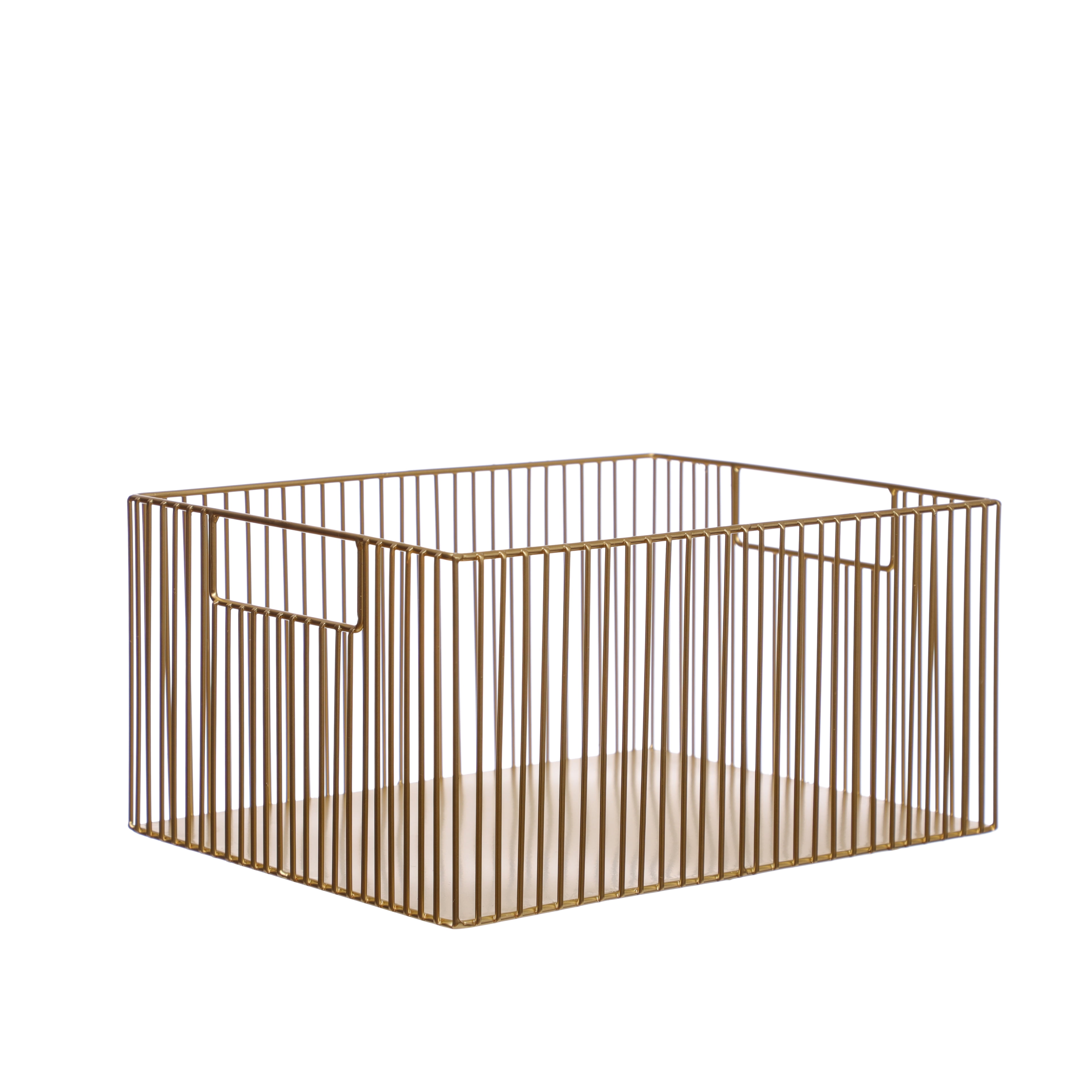 Gold Metal Tote Basket by Ashland  - Spring Home Decor
